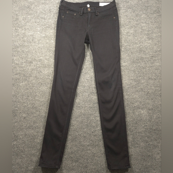 rag & bone Denim - rag & bone/JEAN Black Plush Mid-Rise Skinny Legging Jeggings Size 27
